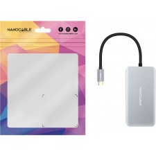 Nanocable 10.16.1005 hub de interface USB 3.2 Gen 1 (3.1 Gen 1) Type-C 5000 Mbit s Cinzento