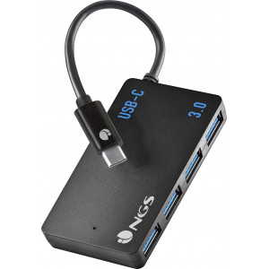 NGS WONDER IHUB4 USB 3.2 Gen 1 (3.1 Gen 1) Type-A 480 Mbit s Preto