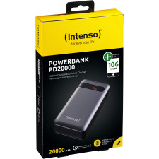 Intenso PD20000 Power Delivery Polímero de lítio (LiPo) 20000 mAh Antracite