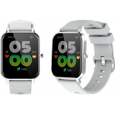 Denver SW-181GREY Smartwatch Relógio Desportivo 4,32 cm (1.7") IPS Digital Ecrã táctil Prateado Restaurado