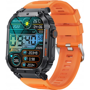 Denver SWC-191O Smartwatch Relógio Desportivo 4,98 cm (1.96") IPS Digital 320 x 386 pixels Ecrã táctil Preto