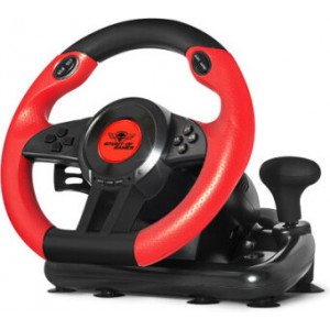 Spirit of Gamer Race Wheel Pro 1 Preto, Vermelho USB Volante + Pedais Analógico   Digital PC