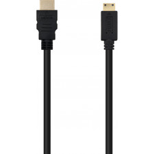 Nanocable 10.15.0902 cabo HDMI 1,8 m HDMI Type A (Standard) HDMI Type C (Mini) Preto