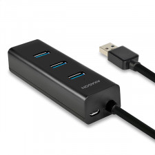 Axagon HUE-S2BP hub de interface USB 3.2 Gen 1 (3.1 Gen 1) Type-A 5000 Mbit s Preto