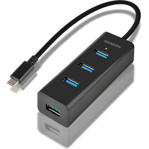 Axagon HUE-S2C hub de interface USB 3.2 Gen 1 (3.1 Gen 1) Type-A 5000 Mbit s Preto