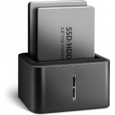 Axagon ADSA-D25 Docking Station para Discos Rígidos USB 3.2 Gen 1 (3.1 Gen 1) Type micro-B Preto