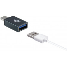 Conceptronic DONN04G adaptador para cabos USB 3.1 Gen 1 Type-C, USB 2.0 Type-C USB 3.1 Gen 1 Type-A, USB 2.0 Micro Preto