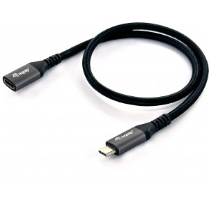 Equip 128370 cabo USB 0,5 m USB 3.2 Gen 2 (3.1 Gen 2) USB C Preto