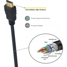 Ewent EC1340 cabo HDMI 1,8 m HDMI Type A (Standard) Preto