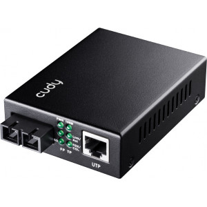 Cudy MC100GSA-20 conversor de rede de média 1000 Mbit s 1310 nm Modo único Preto
