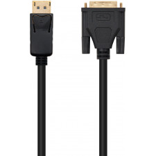 Nanocable 10.15.4501 adaptador de cabo de vídeo 1 m DisplayPort DVI Preto