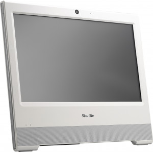 Shuttle X50V7U3 Intel® Core™ i3 i3-8145U 39,6 cm (15.6") 1366 x 798 pixels Ecrã táctil Barebone para PC “tudo em um” Branco