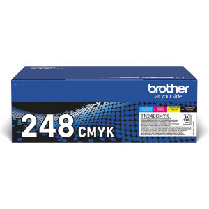 Brother TN-248VAL toner 4 unidade(s) Original Preto, Ciano, Magenta, Amarelo