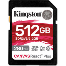 Kingston Technology Canvas React Plus 512 GB SDXC UHS-II Classe 10