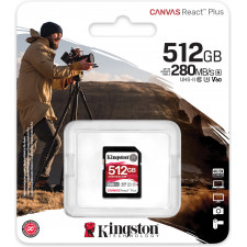 Kingston Technology Canvas React Plus 512 GB SDXC UHS-II Classe 10