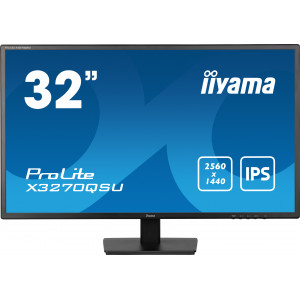 iiyama ProLite X3270QSU-B1 monitor de ecrã 81,3 cm (32") 2560 x 1440 pixels Wide Quad HD LED Preto