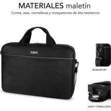 SUBBLIM SUB-LB-2SP0050 mala para portáteis 39,6 cm (15.6") Preto