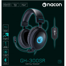 NACON PCGH-300SR auscultador Auscultadores Com fios Fita de cabeça Jogos Preto