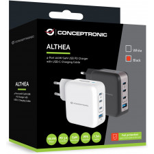 Conceptronic ALTHEA18B carregador de dispositivos móveis Universal Preto AC Carregamento rápido Interior