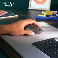 Logitech Signature M650 rato Escritório Mão esquerda RF Wireless + Bluetooth Ótico 4000 DPI