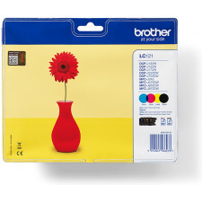 Brother LC121VALBP tinteiro 4 unidade(s) Original Preto, Ciano, Magenta, Amarelo