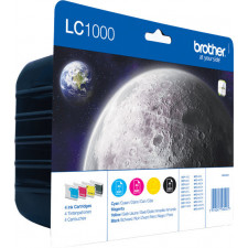 Brother LC1000VALBP tinteiro 4 unidade(s) Original Preto, Ciano, Magenta, Amarelo