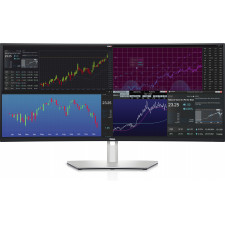 DELL UltraSharp U3824DW LED display 95,2 cm (37.5") 3840 x 1600 pixels Wide Quad HD+ LCD Preto, Prateado