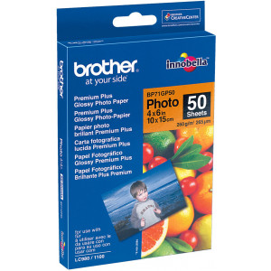 Brother BP-71GP50 papel fotográfico Branco
