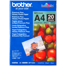 Brother BP-71GA4 papel fotográfico A4 Azul, Vermelho