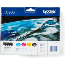 Brother LC-985VALBP tinteiro 4 unidade(s) Original Preto, Ciano, Magenta, Amarelo