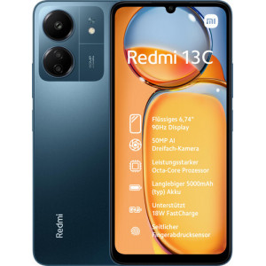 Xiaomi Redmi 13C 17,1 cm (6.74") Dual SIM Android 13 4G USB Type-C 6 GB 128 GB 5000 mAh Azul, Azul marinho