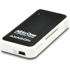 Axagon CRE-X1 leitor de cartões USB 2.0 Preto, Branco