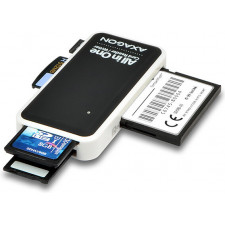 Axagon CRE-X1 leitor de cartões USB 2.0 Preto, Branco