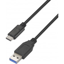 AISENS A107-0449 cabo USB USB 3.2 Gen 2 (3.1 Gen 2) 0,5 m USB A USB C Preto