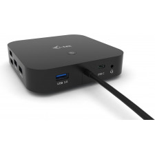 i-tec C31DUALDPDOCKPD base & duplicador de portas Com fios USB 3.2 Gen 1 (3.1 Gen 1) Type-C Preto