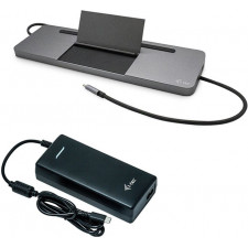 i-tec Metal C31FLATPRO112W base & duplicador de portas Com fios USB 3.2 Gen 1 (3.1 Gen 1) Type-C Cinzento