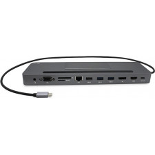 i-tec Metal C31FLATPRO112W base & duplicador de portas Com fios USB 3.2 Gen 1 (3.1 Gen 1) Type-C Cinzento