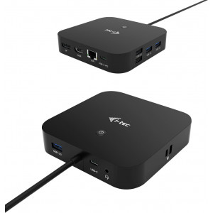 i-tec C31HDMIDPDOCKPD base & duplicador de portas Com fios USB 3.2 Gen 1 (3.1 Gen 1) Type-C Preto