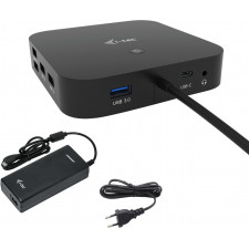 i-tec C31HDMIDPDOCKPD100 base & duplicador de portas Com fios USB 3.2 Gen 1 (3.1 Gen 1) Type-C Preto