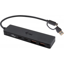 i-tec Metal C31HUBMETAL2A2C hub de interface USB 3.2 Gen 1 (3.1 Gen 1) Type-C 10000 Mbit s Preto