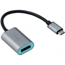 i-tec Metal C31METALDP60HZ adaptador de cabo de vídeo 0,15 m USB Type-C Display Port Cinzento, Turquesa