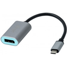 i-tec Metal C31METALDP60HZ adaptador de cabo de vídeo 0,15 m USB Type-C Display Port Cinzento, Turquesa