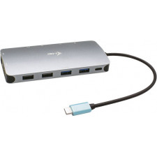 i-tec Metal C31NANODOCKPROPD base & duplicador de portas Com fios USB 3.2 Gen 1 (3.1 Gen 1) Type-C Prateado