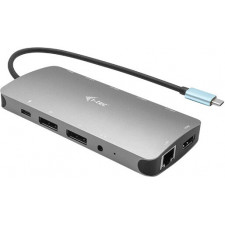 i-tec Metal C31NANODOCKPROPD base & duplicador de portas Com fios USB 3.2 Gen 1 (3.1 Gen 1) Type-C Prateado