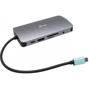 i-tec Metal C31NANODOCKVGAPD base & duplicador de portas Com fios USB 3.2 Gen 1 (3.1 Gen 1) Type-C Prateado