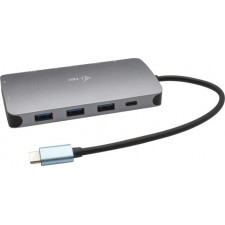 i-tec Metal C31NANODOCKVGAPD base & duplicador de portas Com fios USB 3.2 Gen 1 (3.1 Gen 1) Type-C Prateado