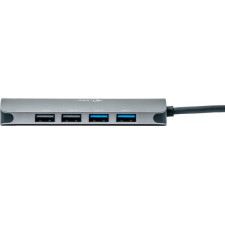 i-tec Metal C31NANOHDM2D112W base & duplicador de portas Com fios USB 3.2 Gen 1 (3.1 Gen 1) Type-C Cinzento