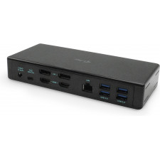 i-tec C31QUATTRODOCKPD base & duplicador de portas Com fios USB 3.2 Gen 1 (3.1 Gen 1) Type-C Preto