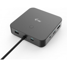 i-tec C31TRI4KDPDPRO100 base & duplicador de portas Com fios USB 3.2 Gen 1 (3.1 Gen 1) Type-C Preto