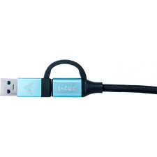 i-tec C31USBCACBL cabo USB USB 3.2 Gen 1 (3.1 Gen 1) 1 m USB C Preto, Azul